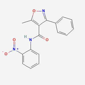 molecular formula C17H13N3O4 B10965464 5-methyl-N-(2-nitrophenyl)-3-phenyl-1,2-oxazole-4-carboxamide CAS No. 53646-02-9