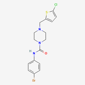 N-(4-bromophenyl)-4-[(5-chlorothiophen-2-yl)methyl]piperazine-1-carboxamide