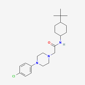 N-(4-tert-butylcyclohexyl)-2-[4-(4-chlorophenyl)piperazin-1-yl]acetamide