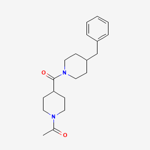 1-{4-[(4-Benzylpiperidin-1-yl)carbonyl]piperidin-1-yl}ethanone