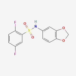 N-(1,3-benzodioxol-5-yl)-2,5-difluorobenzenesulfonamide