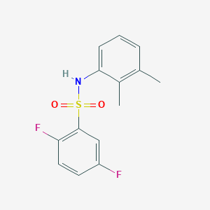 molecular formula C14H13F2NO2S B10965601 N-(2,3-dimethylphenyl)-2,5-difluorobenzenesulfonamide 