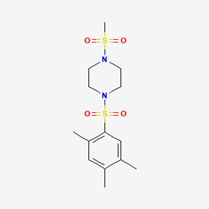 1-(Methylsulfonyl)-4-[(2,4,5-trimethylphenyl)sulfonyl]piperazine