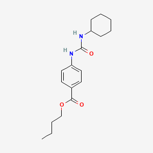 molecular formula C18H26N2O3 B10965622 Butyl 4-[(cyclohexylcarbamoyl)amino]benzoate 