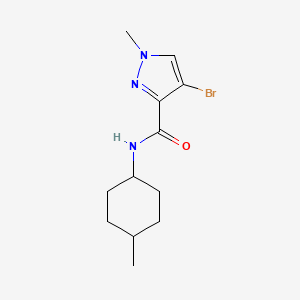 molecular formula C12H18BrN3O B10965631 4-bromo-1-methyl-N-(4-methylcyclohexyl)-1H-pyrazole-3-carboxamide 