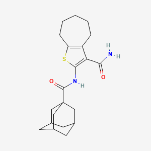 2-[(1-adamantylcarbonyl)amino]-5,6,7,8-tetrahydro-4H-cyclohepta[b]thiophene-3-carboxamide