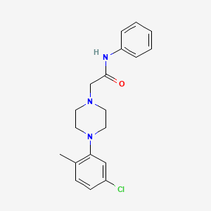 2-[4-(5-chloro-2-methylphenyl)piperazin-1-yl]-N-phenylacetamide