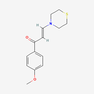 (2E)-1-(4-methoxyphenyl)-3-(thiomorpholin-4-yl)prop-2-en-1-one