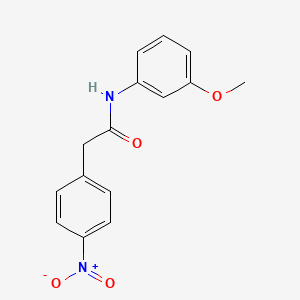 molecular formula C15H14N2O4 B10965721 N-(3-methoxyphenyl)-2-(4-nitrophenyl)acetamide 