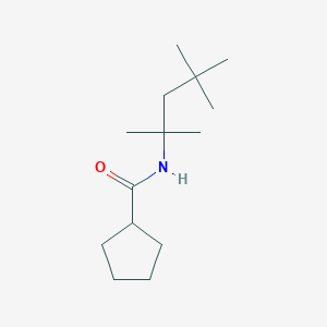 molecular formula C14H27NO B10965768 N-(2,4,4-trimethylpentan-2-yl)cyclopentanecarboxamide 