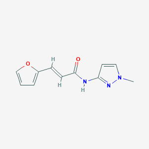 (2E)-3-(furan-2-yl)-N-(1-methyl-1H-pyrazol-3-yl)prop-2-enamide