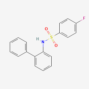 molecular formula C18H14FNO2S B10965802 N-(biphenyl-2-yl)-4-fluorobenzenesulfonamide 