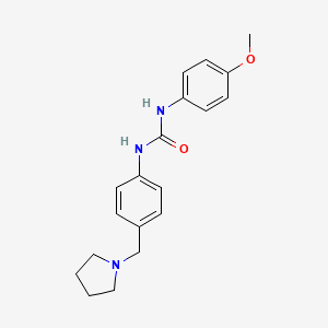 1-(4-Methoxyphenyl)-3-[4-(pyrrolidin-1-ylmethyl)phenyl]urea