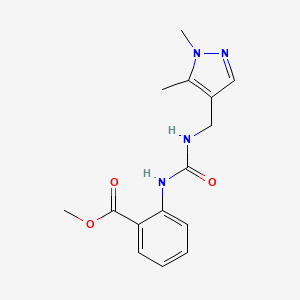 methyl 2-({[(1,5-dimethyl-1H-pyrazol-4-yl)methyl]carbamoyl}amino)benzoate