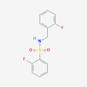 2-fluoro-N-(2-fluorobenzyl)benzenesulfonamide