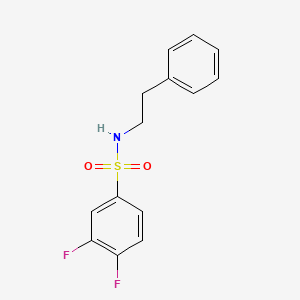 molecular formula C14H13F2NO2S B10965971 3,4-difluoro-N-(2-phenylethyl)benzenesulfonamide 