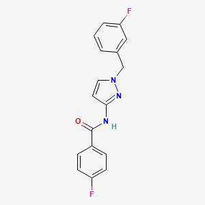 4-fluoro-N-[1-(3-fluorobenzyl)-1H-pyrazol-3-yl]benzamide