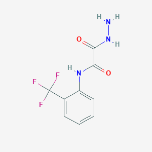 molecular formula C9H8F3N3O2 B10966038 2-hydrazinyl-2-oxo-N-[2-(trifluoromethyl)phenyl]acetamide 