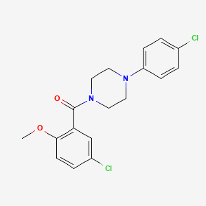 (5-Chloro-2-methoxyphenyl)[4-(4-chlorophenyl)piperazin-1-yl]methanone