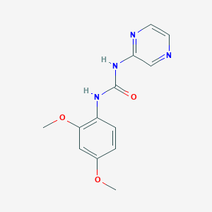 molecular formula C13H14N4O3 B10966046 1-(2,4-Dimethoxyphenyl)-3-pyrazin-2-ylurea 