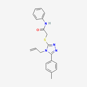 2-{[5-(4-methylphenyl)-4-(prop-2-en-1-yl)-4H-1,2,4-triazol-3-yl]sulfanyl}-N-phenylacetamide