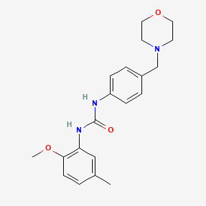 1-(2-Methoxy-5-methylphenyl)-3-[4-(morpholin-4-ylmethyl)phenyl]urea