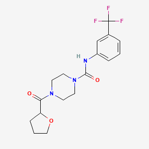 4-(tetrahydrofuran-2-ylcarbonyl)-N-[3-(trifluoromethyl)phenyl]piperazine-1-carboxamide