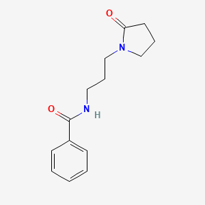 N-[3-(2-oxopyrrolidin-1-yl)propyl]benzamide