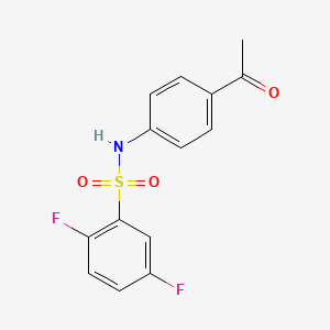 N-(4-acetylphenyl)-2,5-difluorobenzenesulfonamide