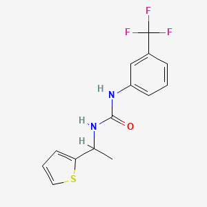 1-[1-(Thiophen-2-yl)ethyl]-3-[3-(trifluoromethyl)phenyl]urea