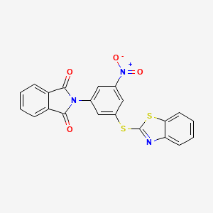 2-[3-(1,3-benzothiazol-2-ylsulfanyl)-5-nitrophenyl]-1H-isoindole-1,3(2H)-dione