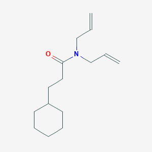 molecular formula C15H25NO B10966138 3-cyclohexyl-N,N-di(prop-2-en-1-yl)propanamide 