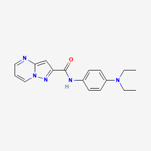 N-[4-(diethylamino)phenyl]pyrazolo[1,5-a]pyrimidine-2-carboxamide