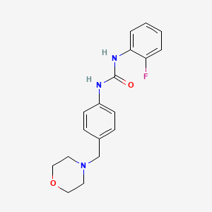 1-(2-Fluorophenyl)-3-[4-(morpholin-4-ylmethyl)phenyl]urea