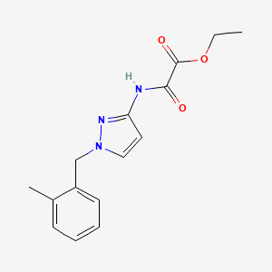 ethyl {[1-(2-methylbenzyl)-1H-pyrazol-3-yl]amino}(oxo)acetate