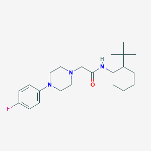 N-(2-tert-butylcyclohexyl)-2-[4-(4-fluorophenyl)piperazin-1-yl]acetamide