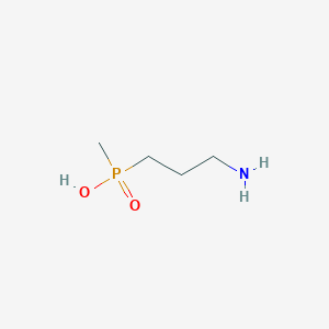 molecular formula C4H12NO2P B109663 3-aminopropyl(methyl)phosphinic Acid CAS No. 127729-35-5