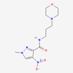 1-methyl-N-[3-(morpholin-4-yl)propyl]-4-nitro-1H-pyrazole-3-carboxamide