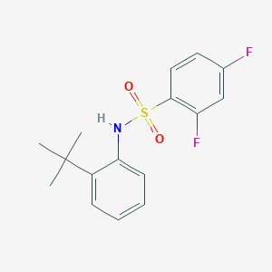 N-(2-tert-butylphenyl)-2,4-difluorobenzenesulfonamide