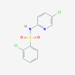 molecular formula C11H8Cl2N2O2S B10966338 2-chloro-N-(5-chloropyridin-2-yl)benzenesulfonamide 