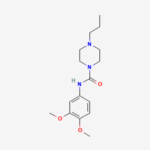 N-(3,4-dimethoxyphenyl)-4-propylpiperazine-1-carboxamide