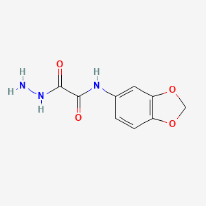 N-(1,3-benzodioxol-5-yl)-2-hydrazinyl-2-oxoacetamide