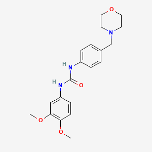 1-(3,4-Dimethoxyphenyl)-3-[4-(morpholin-4-ylmethyl)phenyl]urea