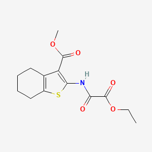 molecular formula C14H17NO5S B10966508 Methyl 2-[(2-ethoxy-2-oxoacetyl)amino]-4,5,6,7-tetrahydro-1-benzothiophene-3-carboxylate 