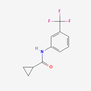 molecular formula C11H10F3NO B10966531 N-[3-(trifluoromethyl)phenyl]cyclopropanecarboxamide 