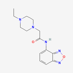 N-(2,1,3-benzoxadiazol-4-yl)-2-(4-ethylpiperazin-1-yl)acetamide