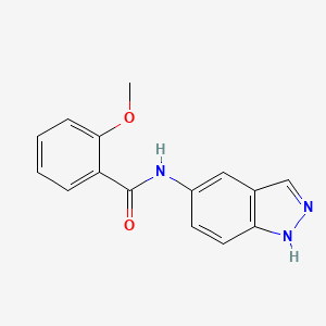 molecular formula C15H13N3O2 B10966585 N-(1H-indazol-5-yl)-2-methoxybenzamide 