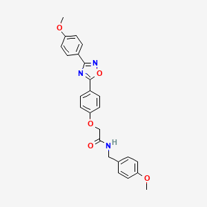 N-(4-methoxybenzyl)-2-{4-[3-(4-methoxyphenyl)-1,2,4-oxadiazol-5-yl]phenoxy}acetamide