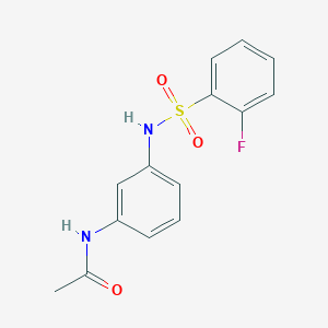 N-[3-(2-fluorobenzenesulfonamido)phenyl]acetamide