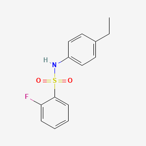 N-(4-ethylphenyl)-2-fluorobenzenesulfonamide